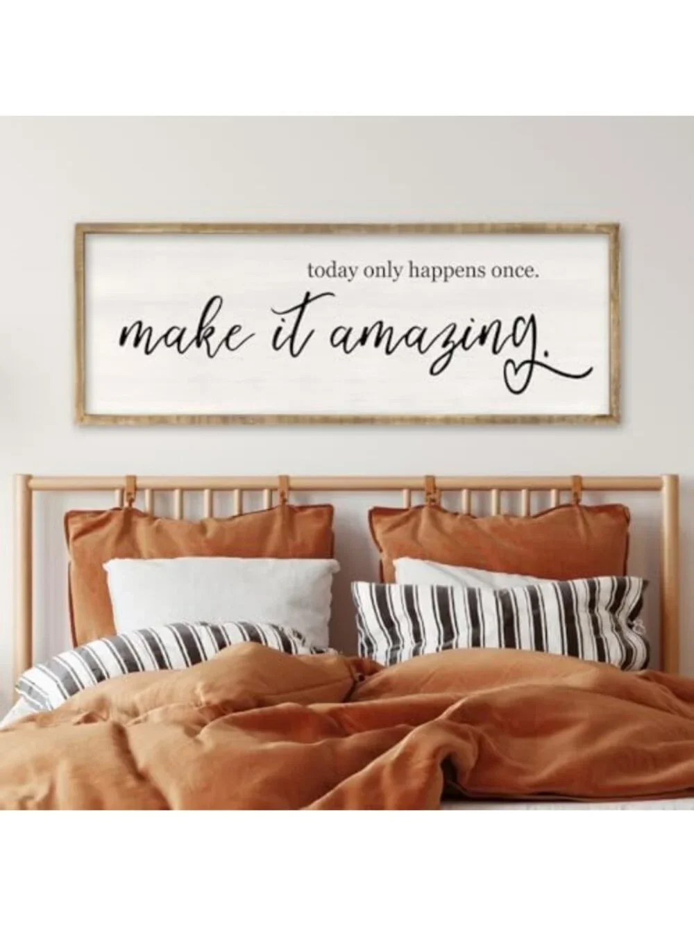 Today Only Happens Once Make It Amazing Wall Art - 32x12 Wood Decor Piece